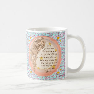 Christian Angel Serenity Prayer Kaffemugg