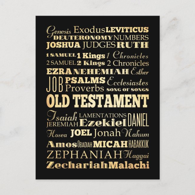 Christian Art - Bokar från Gamla testamentet. Vykort (Framsida)
