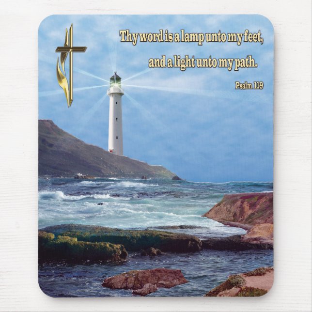 Christian art mousepad psalm 119 musmatta (Framsidan)