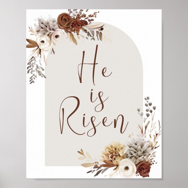 Christian Art Påsk Han är Risen Poster (Framsidan)