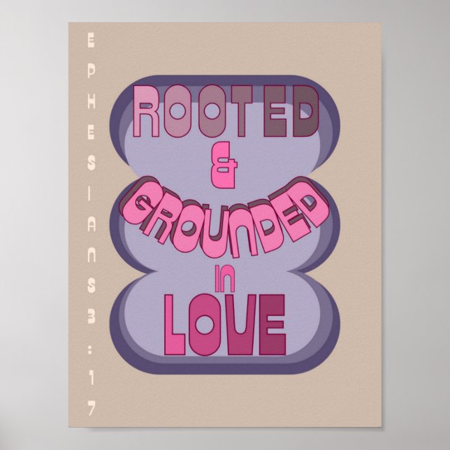 Christian Art/Poster/Kärlek/Grafik Poster (Framsidan)