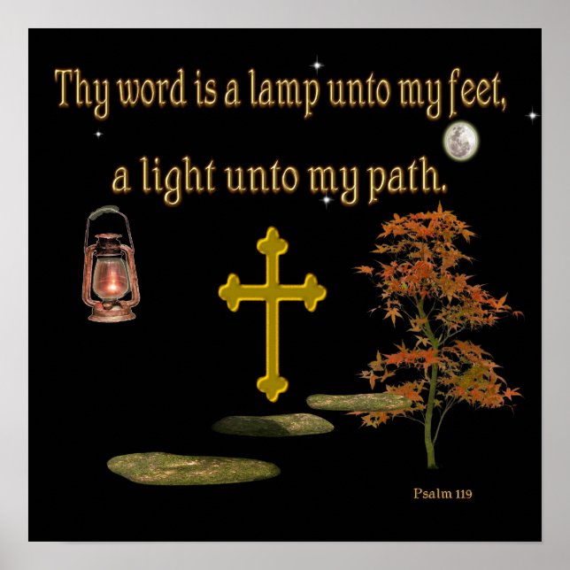 Christian art psalm1:19 poster (Framsidan)