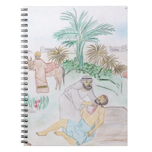Christian Artwork the bra Samaritan Anteckningsbok (Framsidan)