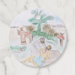 Christian Artwork the bra Samaritan Gåvor Etiketter