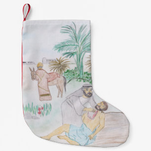 Christian Artwork the bra Samaritan Liten Julstrumpa