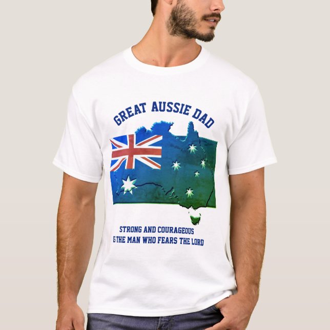 Christian AUSSIE PAPPA T Shirt (Framsida)
