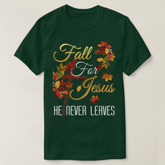 Christian Autumn Fall Vår Season Sommar Somme slut T Shirt (Design framsida)