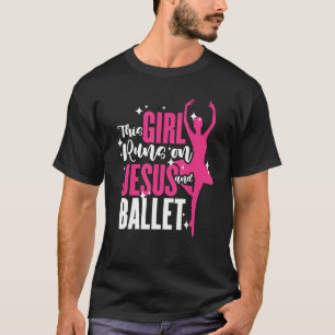 Christian Ballerina Springan på Jesus och Ba T Shirt