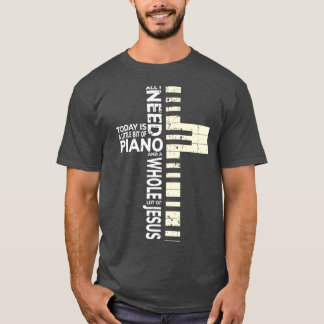 Christian Band Musician Rock musik Piano T Shirt