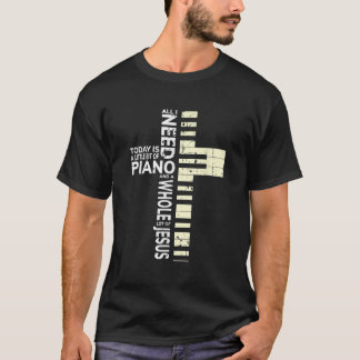 Christian Band Shirt Musician Rock musik Piano Tee