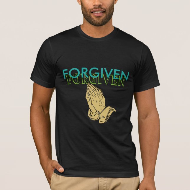 Christian Baptism Forgiven Bella Canvas Shirt T (Framsida)