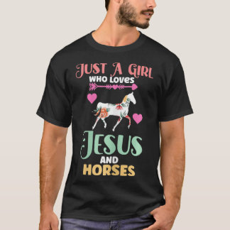 Christian Bara en flicka som Kärlek Jesus och Hors T Shirt
