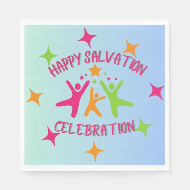 Christian barns födelsedag party napkins pappersservett (Framsidan)