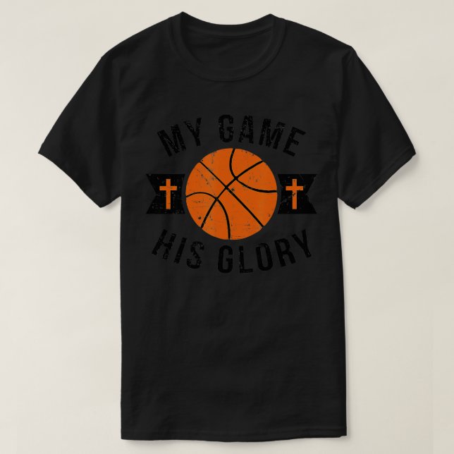 Christian Basketball Gifts Manar Boys Girls Women  T Shirt (Design framsida)