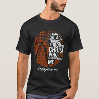 Christian Basketball jag kan göra Sak Filippinerna T Shirt