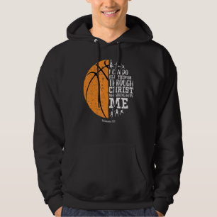 Christian Basketball Manar Boys Kids Religiösa Hoodie