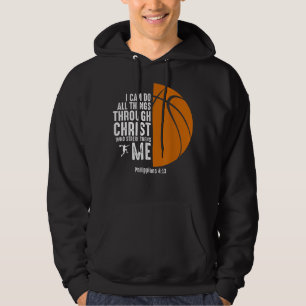 Christian Basketball Religiösa inspirational Baske Hoodie