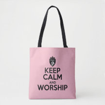 Christian BEHÅLLA LUGN AND WORSHSHIP Tote Bag