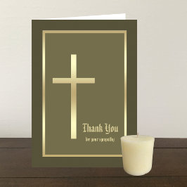 Christian Bereavement Sympathy Tack-kort Tack Kort