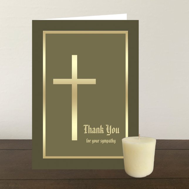 Christian Bereavement Sympathy Tack-kort Tack Kort (Skapare uppladdad)