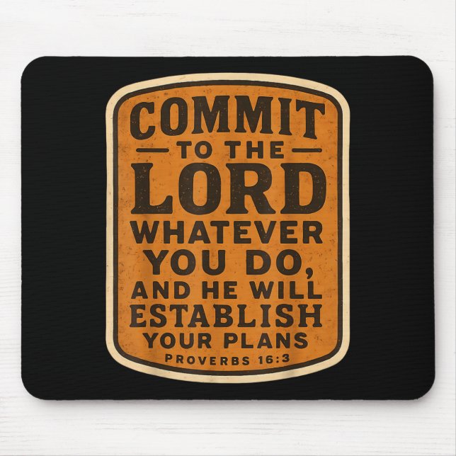 Christian Bible Commit To The Lord Whatever You Do Musmatta (Framsidan)