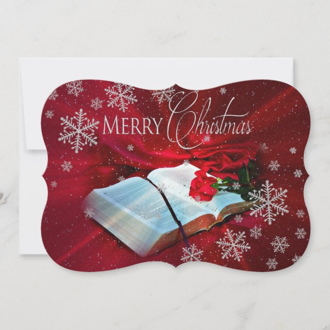 Christian Bible jul Julkort (Framsida)