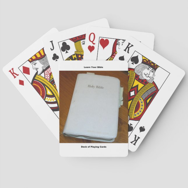Christian Bible Learning Deck of Cards Spel Kort (Baksidan)