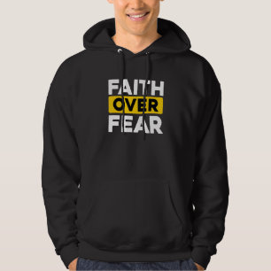 Christian Bible Prayer Faith Över rädslan Hoodie