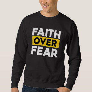 Christian Bible Prayer Faith Över rädslan Lång Ärmad Tröja