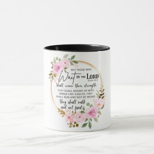 Christian Bible Proverb Mugg (Center)