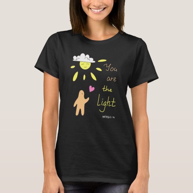 Christian Bible Quote Matthew 514 Citat du är T Shirt (Framsida)