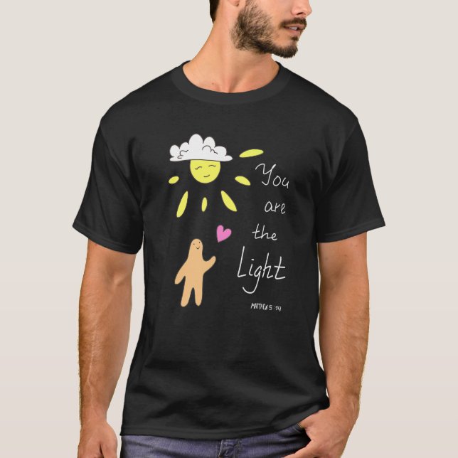 Christian Bible Quote Matthew 514 du är låret T Shirt (Framsida)