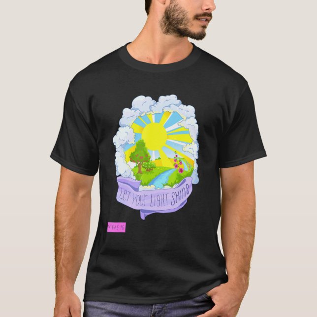 Christian Bible Quote Matthew 516. T Shirt (Framsida)