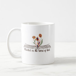 Christian Bible säger Planted på Guds Ord Kaffemugg