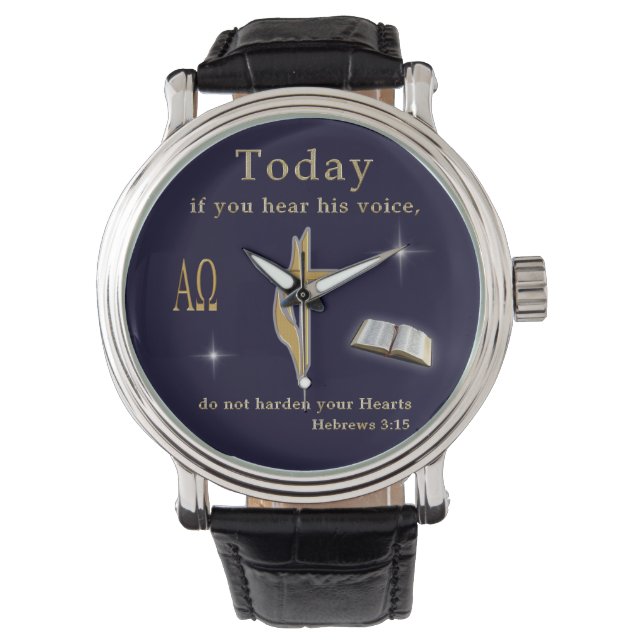 Christian Bible Scripture Armbandsur (Framsida)