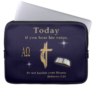 Christian Bible Scripture Laptop Fodral