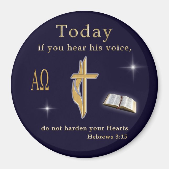 Christian Bible Scripture Magnet (Framsidan)
