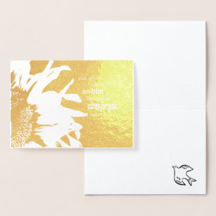 Christian Bible Scripture Peace Dove Folierat Kort