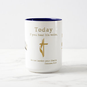 Christian Bible Scripture Två-Tonad Mugg