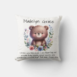 Christian Bible Verse Anpassningsbar Baby Nursery Kudde