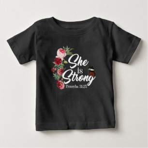 Christian Bible Verse är starka ordspråk 31:25 T Shirt