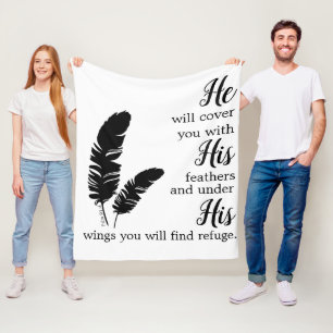 Christian Bible Verse Blanket Fleecefilt