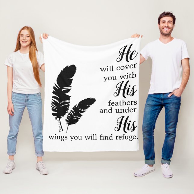 Christian Bible Verse Blanket Fleecefilt (På plats)