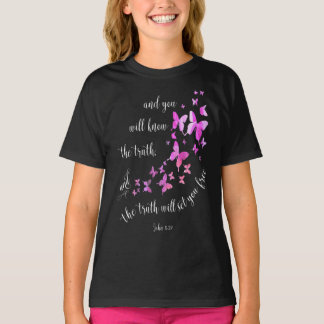 Christian Bible Verse Butterfly Women & Girls T Shirt