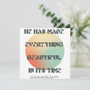 Christian Bible Verse Card Faith Encouragement Inbjudningar