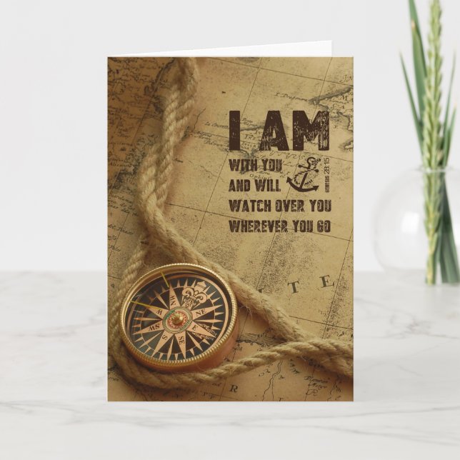 Christian bible verse card Genesis 28 Kort (Framsida)