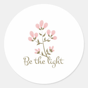 Christian Bible Verse Classic Round Sticker Runt Klistermärke