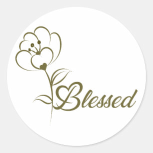 Christian Bible Verse Classic Round Sticker Runt Klistermärke