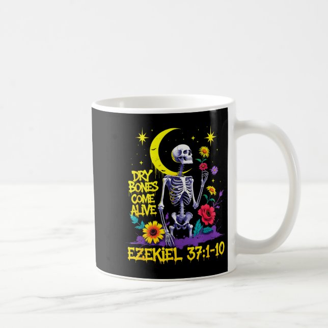 Christian Bible Verse Dry Bones Come Alive Ezekiel Kaffemugg (Höger)