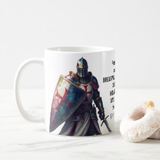 Christian Bible Verse Ephesians 6:10-18 Knight Kaffemugg